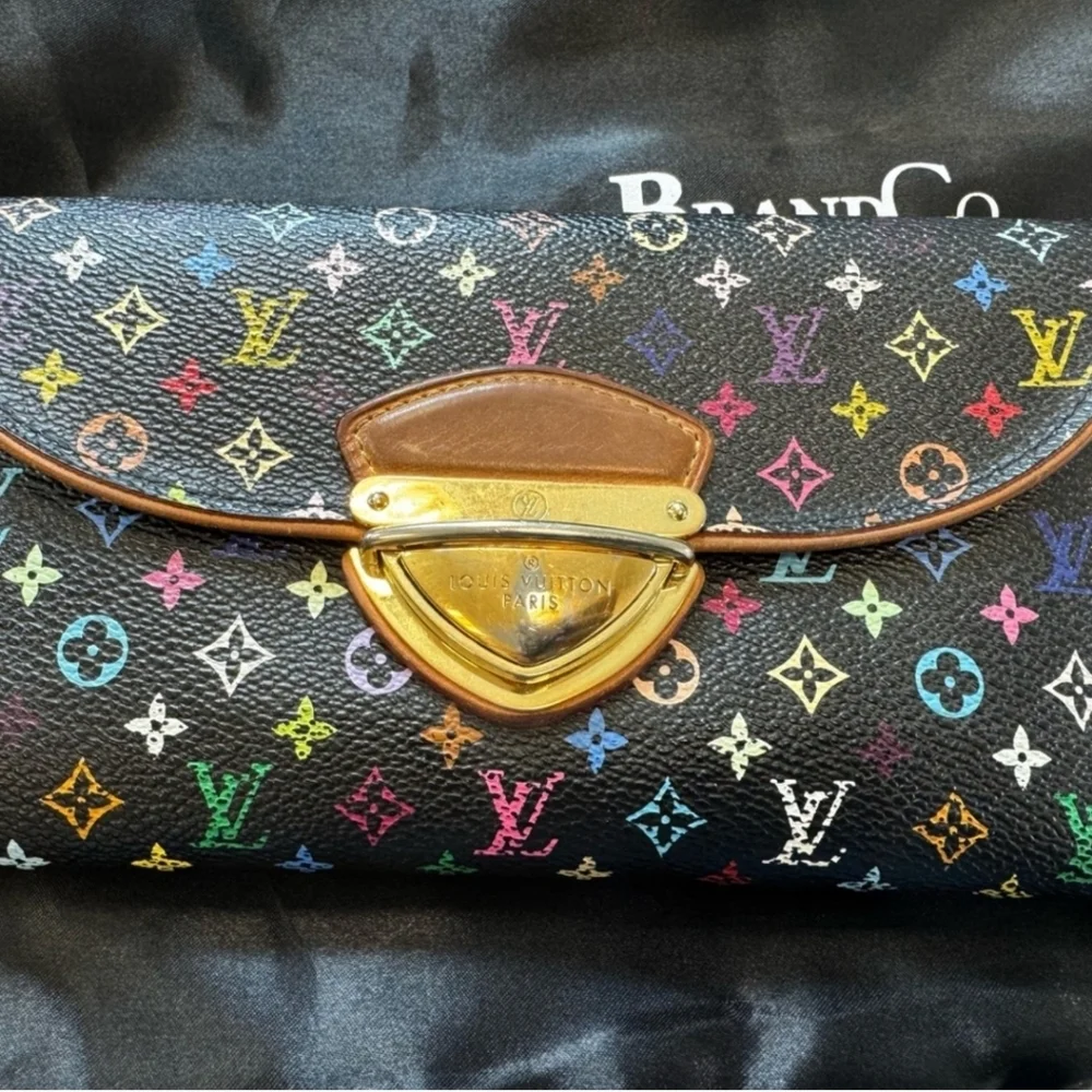 Louis Vuitton Murakami Multicolor Monogram Wallet/Clutch